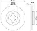 Mintex Brake Discs fits -Hyundai Kia V281:5 MDC2872C (also fits other vehicles)