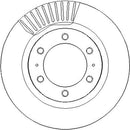 Disctech Brake Disc (Single) - Fits Toyota - ABD4155 - Front Axle