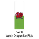 Castle Promotions Number Plate Sticker - Welsh Dragon - V400