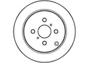 Disctech Brake Disc (Single) - Fits Fiat, Toyota - ABD2847 - Rear Axle