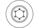 Disctech Brake Disc (Single) - Fits Chevrolet, Ssangyong - ABD2950 - Front Axle