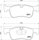 Mintex Brake Pad Set fits -BMW MDB3254 (also fits other vehicles)