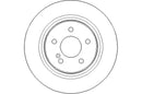 Disctech Brake Disc (Single) - Fits Mercedes-benz, Mini - ABD2310 - Rear Axle