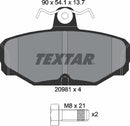 Textar Brake Pad Set - 2098101