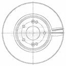 Borg & Beck Brake Disc (Pair)  - BBD5484