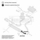 Borg & Beck Turbo Hose  - BTH1040 fits Fiat Doblo 1.3 MJTD 2009-