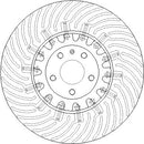 Disctech Brake Disc (Single) - Fits Audi - ABD4047 - Front Axle