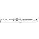 Borg & Beck Brake Hose  - BBH8267 fits BMW 5,6,7 Series 01/09-