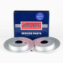 Borg & Beck Brake Disc Pair  - BBD4666 fits Toyota Auris (Japan built) 07-