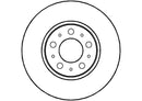 Disctech Brake Disc (Single) - Fits Volvo - ABD2732 - Front Axle