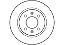 Disctech Brake Disc (Single) - Fits Hyundai, Opel - ABD2203 - Front Axle