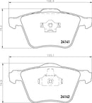 Mintex Brake Pad Set fits -Volvo MDB2576 (also fits other vehicles)