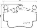 Mintex Brake Pad Set fits -Porsche MDB2842 (also fits other vehicles)