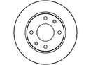 Disctech Brake Disc (Single) - Fits Kia - ABD2805 - Front Axle