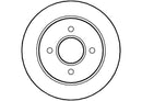 Disctech Brake Disc (Single) - Fits Ac, Daihatsu - ABD3539 - Rear Axle