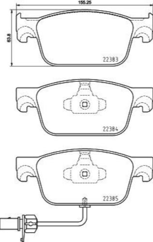 Brembo Brake Pad Set - P85153