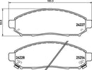 Mintex Brake Pad Set fits -Nissan MDB3201 (also fits other vehicles)