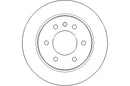 Disctech Brake Disc (Single) - Fits Mercedes-benz, Vw - ABD3334 - Rear Axle