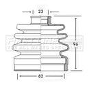 First Line CV Boot Kit  - FCB2184