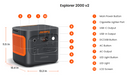 Jackery Explorer 2000 v2 Portable Power Station - 21-0001-000270