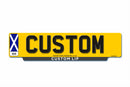 Standard Rear Lipped 4D Eco Number Plate 520 X 127 Scotland