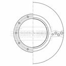 Borg & Beck Brake Disc - BBD32606
