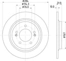 Mintex Brake Discs fits -Hyundai Kia V356:5 MDC2815C (also fits other vehicles)