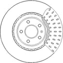 Disctech Brake Disc (Single) - Fits Audi, Mercedes-benz - ABD3267 - Front Axle