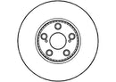 Disctech Brake Disc (Single) - Fits Toyota - ABD2253 - Front Axle