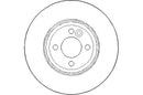 Disctech Brake Disc (Single) - Fits Mini, Mitsubishi - ABD3002 - Front Axle