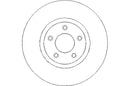 Disctech Brake Disc (Single) - Fits Acura, Mazda - ABD3073 - Front Axle