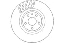 Disctech Brake Disc (Single) - Fits Audi - ABD3028 - Front Axle