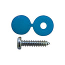 Wot-nots Number Plate Caps & Screws Blue - Pack Of 2 - PWN718
