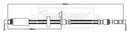Borg & Beck Brake Hose  - BBH8822 fits Crossland X (P17) 2017-