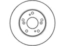 Disctech Brake Disc (Single) - Fits Honda, Mini - ABD2500 - Front Axle