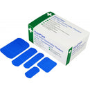 Safety First Aid HypaPlast Assorted Blue Catering Plasters - Pack of 100 - D7010
