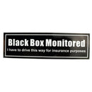Self Adhesive Sticker - Black Box Monitored - Rectangle Sticker - V608