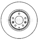 Borg & Beck Brake Disc (Pair)  - BBD5147