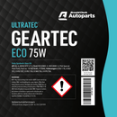 Ultratec Geartec Eco 75W Fully Synthetic - 20 Litre Gear Oil