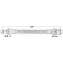 Borg & Beck Brake Hose  - BBH6341 fits GM Astra,Vectra,Corsa,SAAB 9-3