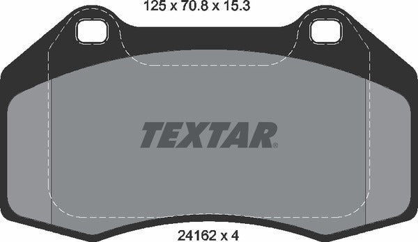 Renault, Brake Pad Set - Textar 2416201