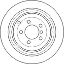 Disctech Brake Disc (Single) - Fits Land rover, Nissan - ABD2957 - Rear Axle