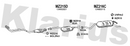 Klarius MZ215D - Box With Centre Pipe  - Fits Mercedes 200 E 2.0i