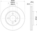 Mintex Brake Discs fits -BMW S238:3 MDC391 (also fits other vehicles)