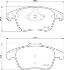 Mintex Brake Pad Set fits -Citroën DS Peugeot MDB3122 (also fits other vehicles)