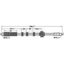 Borg & Beck Brake Hose  - BBH6929 fits BMW 5 Ser E60/61,6 Ser E63/64