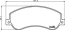 Mintex Brake Pad Set fits -Ford MDB2851 (also fits other vehicles)