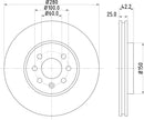 Mintex Brake Discs fits -Opel Vauxhall V292:5 MDC1673 (also fits other vehicles)