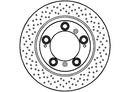 Disctech Brake Disc (Single) - Fits Porsche, Volvo - ABD2731 - Rear Axle