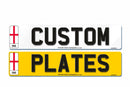 4D Pair of Aluminium Number Plates 520 X 111 England|Standard
